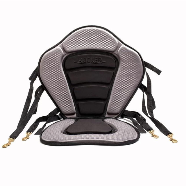 iROCKER Universal Kayak Seat for Inflatable Paddle Boards & SUP - Comfortable, Adjustable, & Portable Kayak Conversion Seat - Detachable Storage Bag, Cushioned Backrest, and Durable Neoprene Material