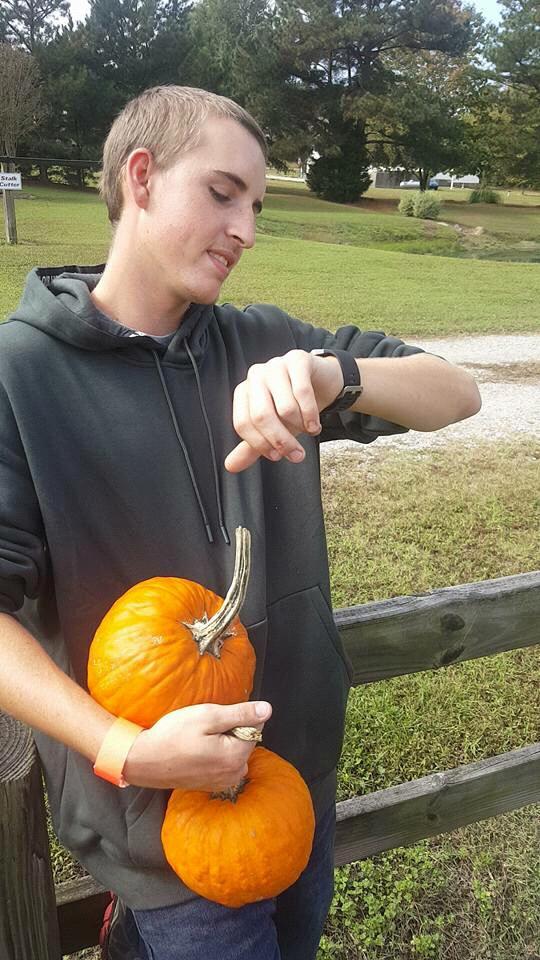 On our 1 year anniversary, we went to Hillridge farms to pick pumpkins! We went here because this is also where we went on our very first date!