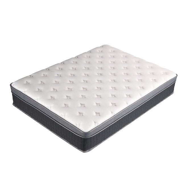 King Mattress Twin Size Grey Bed Medium Firm Mattresses for Pocket Springs Pressure Relief Spine Support with Contour Support Motion Isolation Matress in a Box