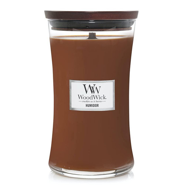 WoodWick Large Hourglass Candle, Humidor, 21.5 oz