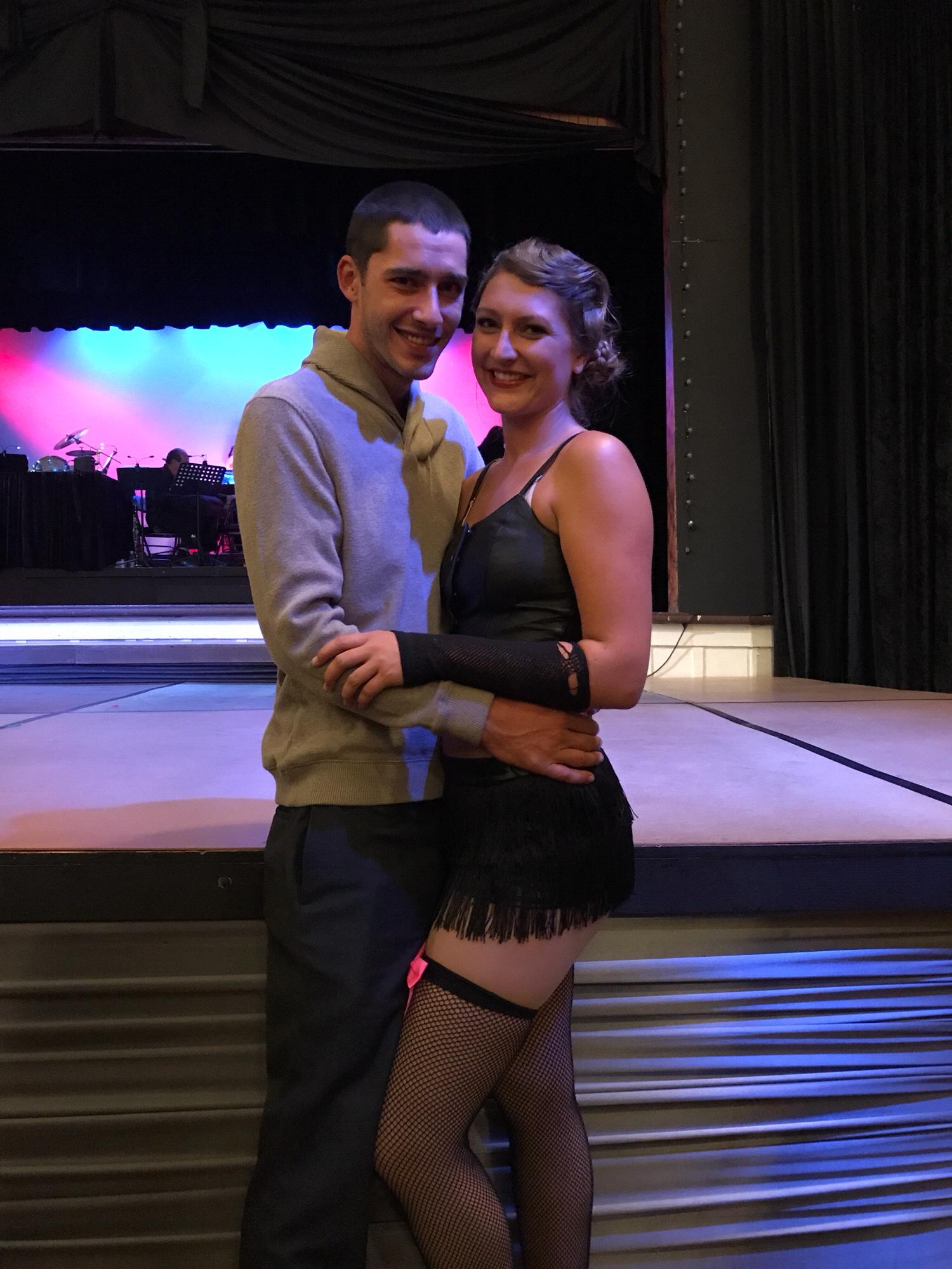 When I choreographed the musical “Chicago”, Robbie was my biggest fan. 💕