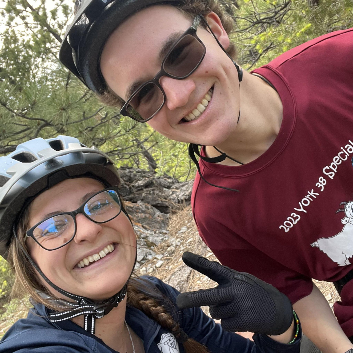 Biking the five ridges again. Chris probably changed his shirt in the intervening year