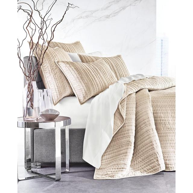 CLOSEOUT! Hotel Collection Variegated Stripe Velvet Coverlet Set, Full/Queen, Created for Macy's