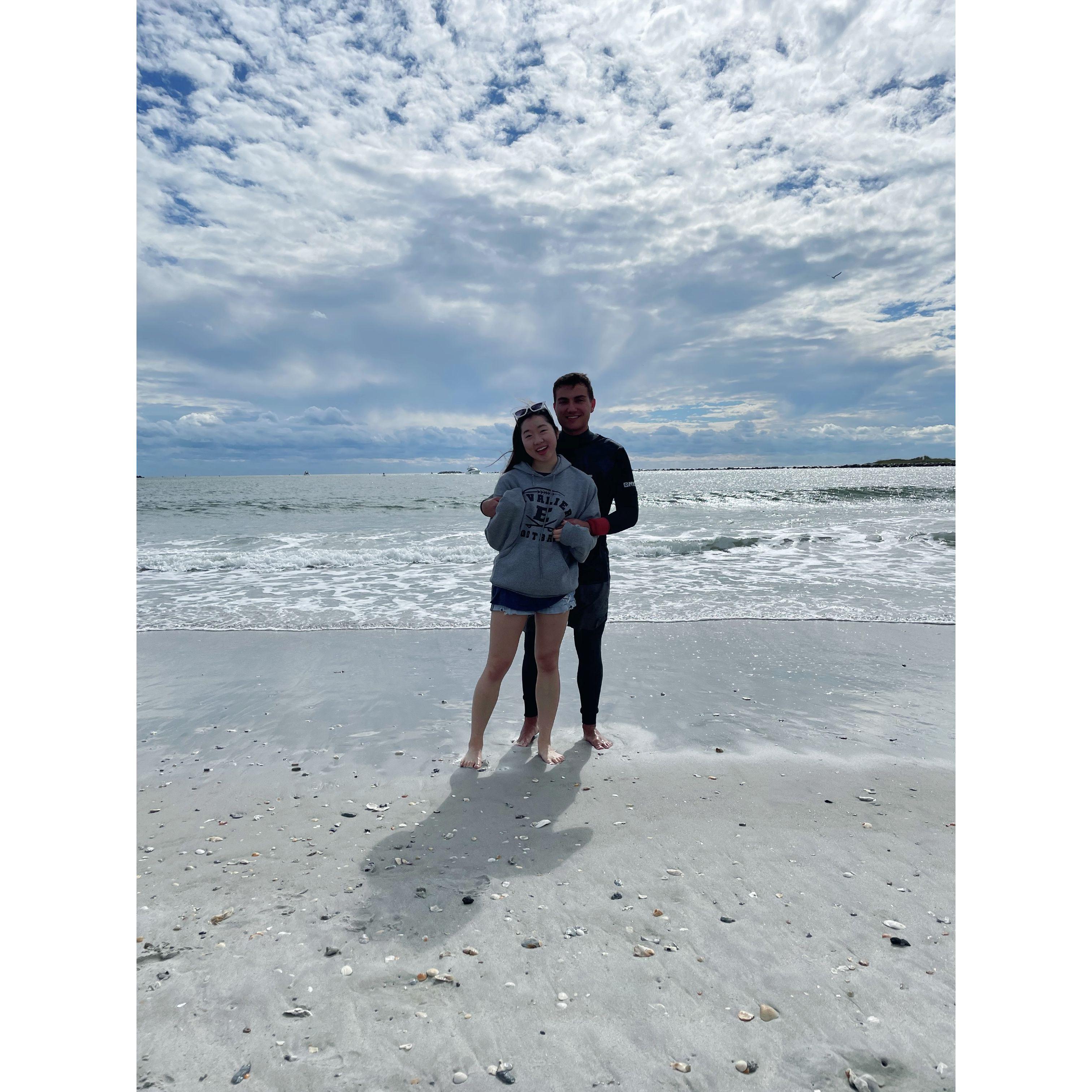 10.30.2021 Our very first beach trip together! Wrightsville Beach 10/10