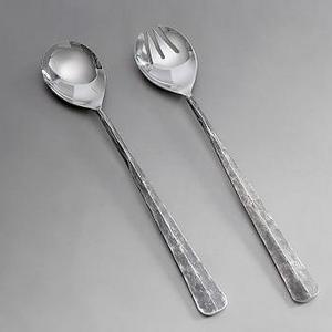 Ridge Serving Set, Set of 2, Silver