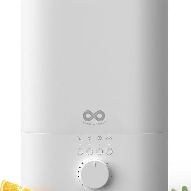 Everlasting Comfort Upgraded 6L Top Fill Humidifier Large Room & Bedroom, MAX Humidifier, Quiet Cool Mist, Easy to Clean & Fill, 60 Hour Run Time, Aromatherapy