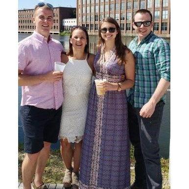 Caitlin and David's bridal shower at a brewery!
