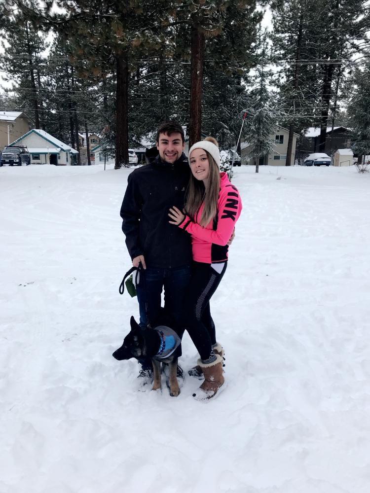 Nala’s first trip to the snow