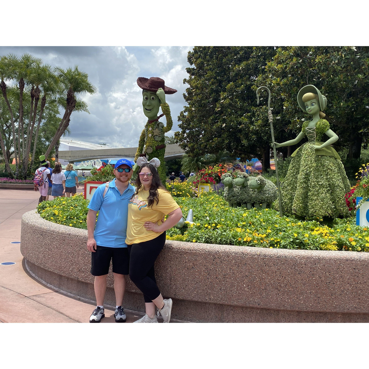 Paul and Sydney at the Flower and Garden festival in Epcot!