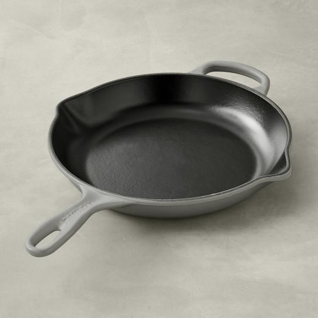 Le Creuset Signature Enameled Cast Iron Fry Pan, 10 1/4", Matte French Grey