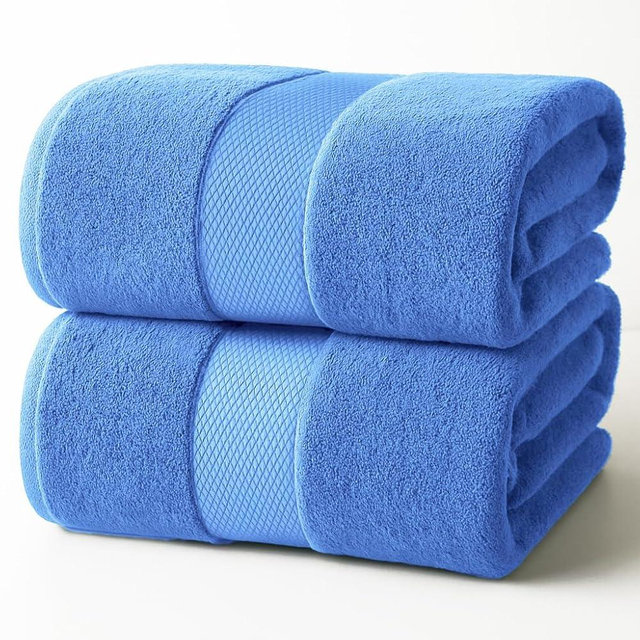 Infinitee Xclusives – Luxury Bath Sheets Towels – 2 Pack (35X70 Inches) – 100% Ring Spun Cotton Extra Large Bath Towels for Bathroom – Super Soft, Absorbent, Hotel & Spa Quality (Eloquent Blue)