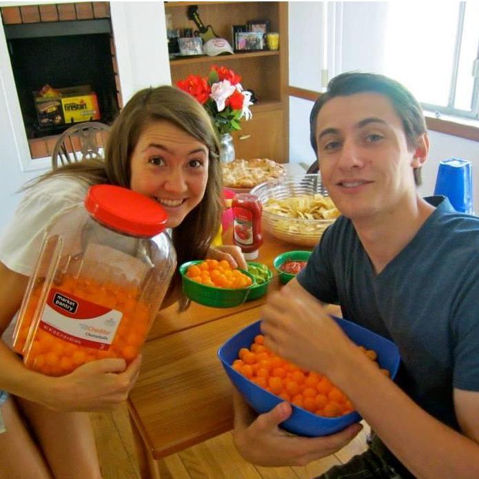 July 2013: We love cheesy poofs!