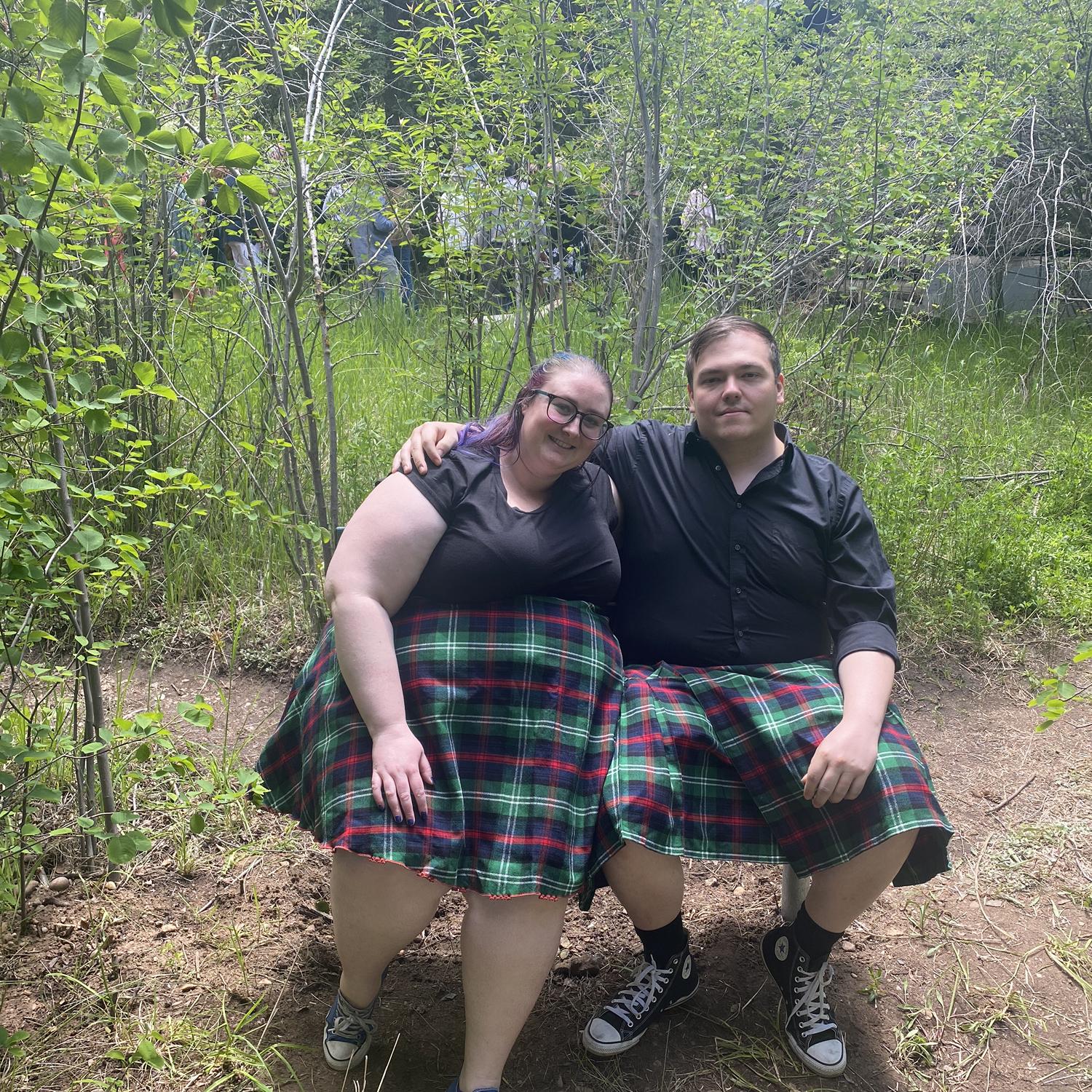 Monka's Celebration of Life in our matching Sutherland kilts.