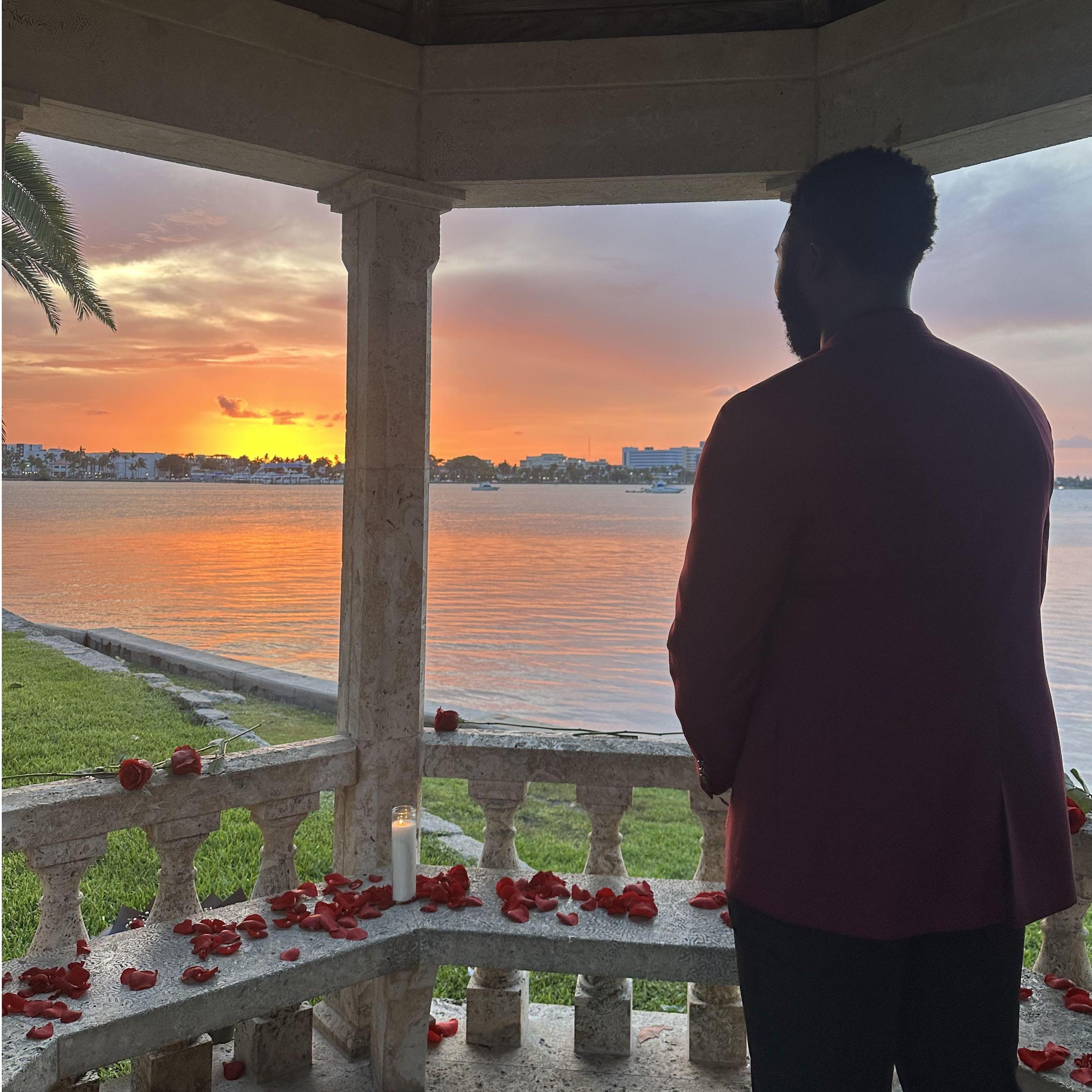 Guillaume right before he asked Brittany to marry him.