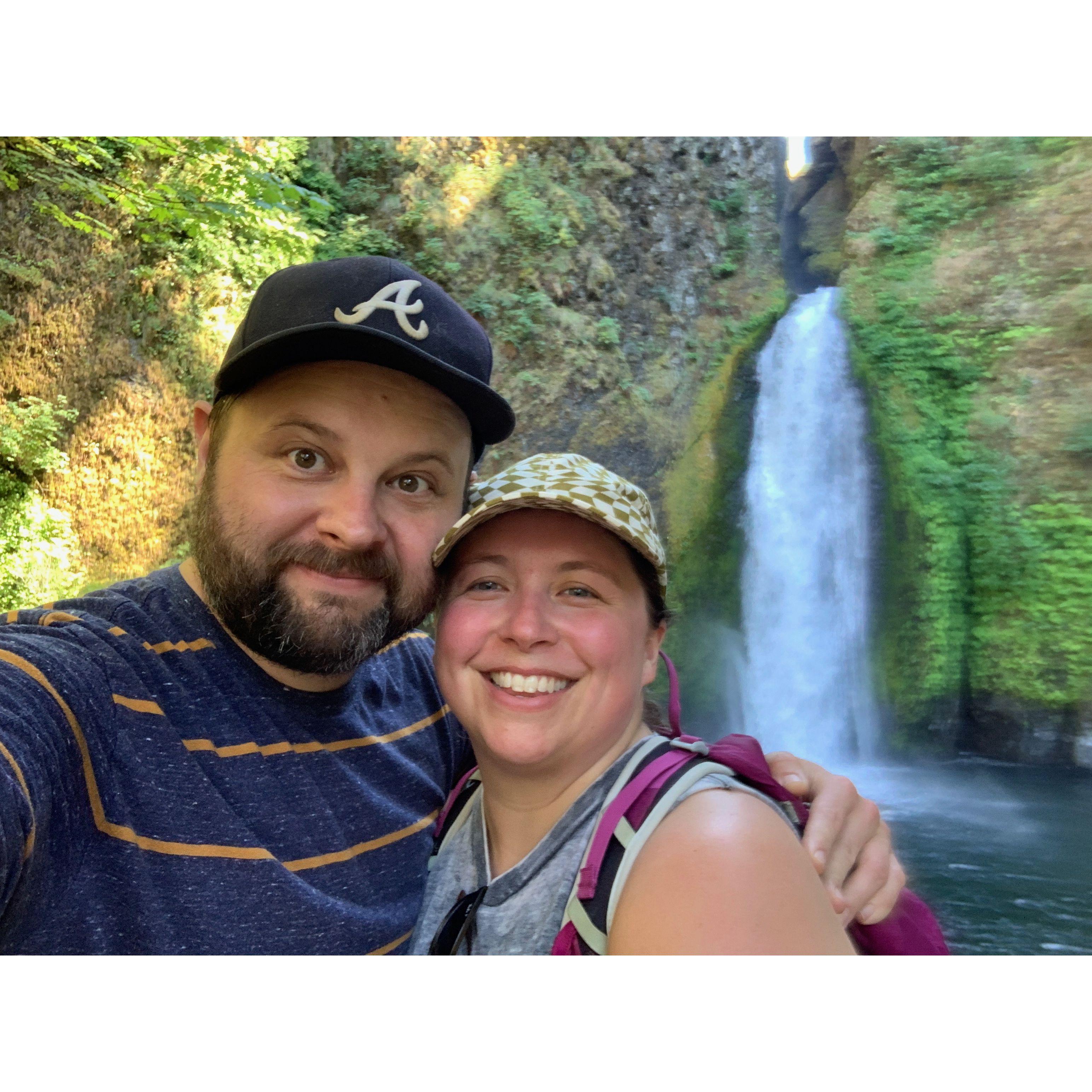 At beautiful Wahclella Falls