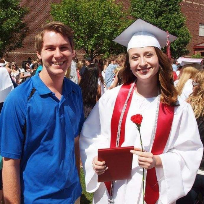 My high school graduation in 2016
