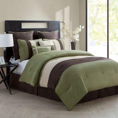 VCNY Home Essex 8-Piece King Comforter Set in Green