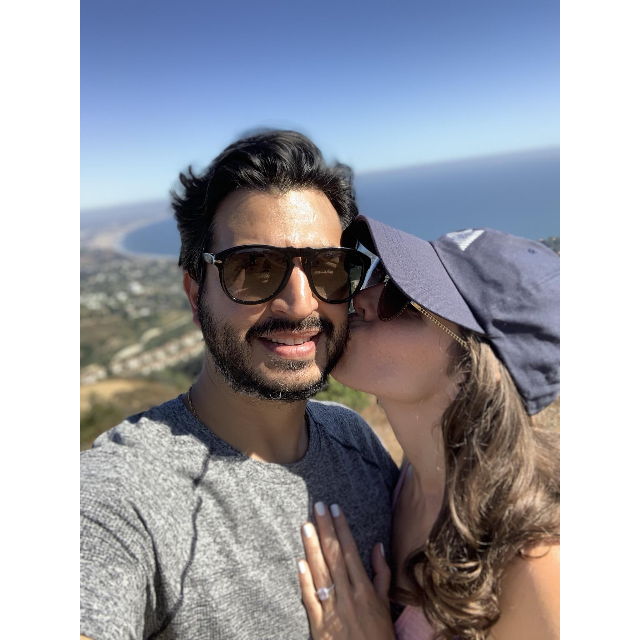 Got engaged in Malibu