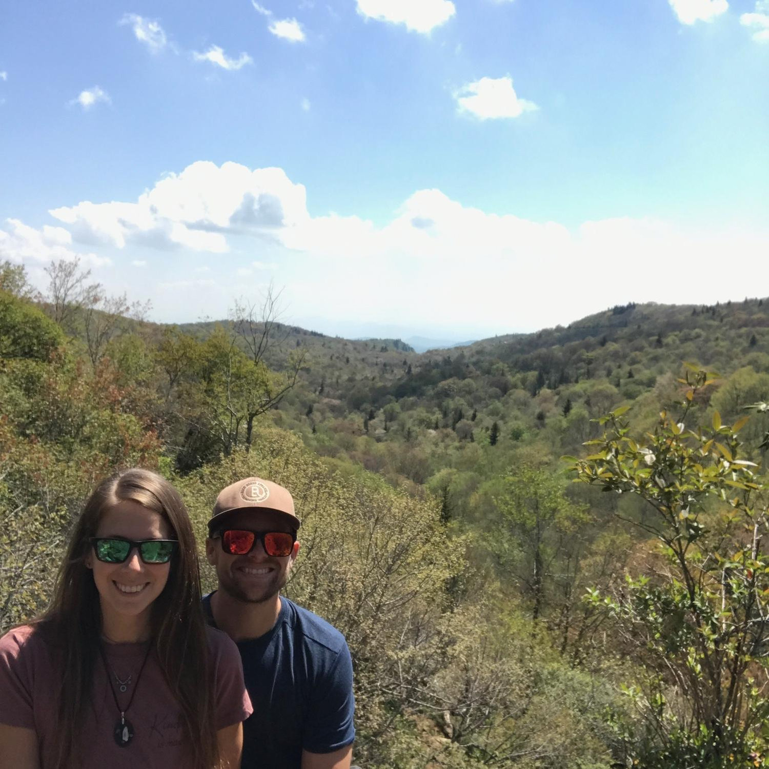 Blue ridge mountains in Asheville, NC. May 2021.