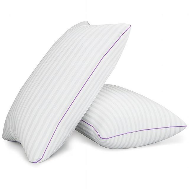 VAINOC Pillows King Size Set of 2,Breathable Hotel Collection Bed Pillows for Sleeping Medium Firm Down Alternative Microfiber Filled,20 x 36 Inches