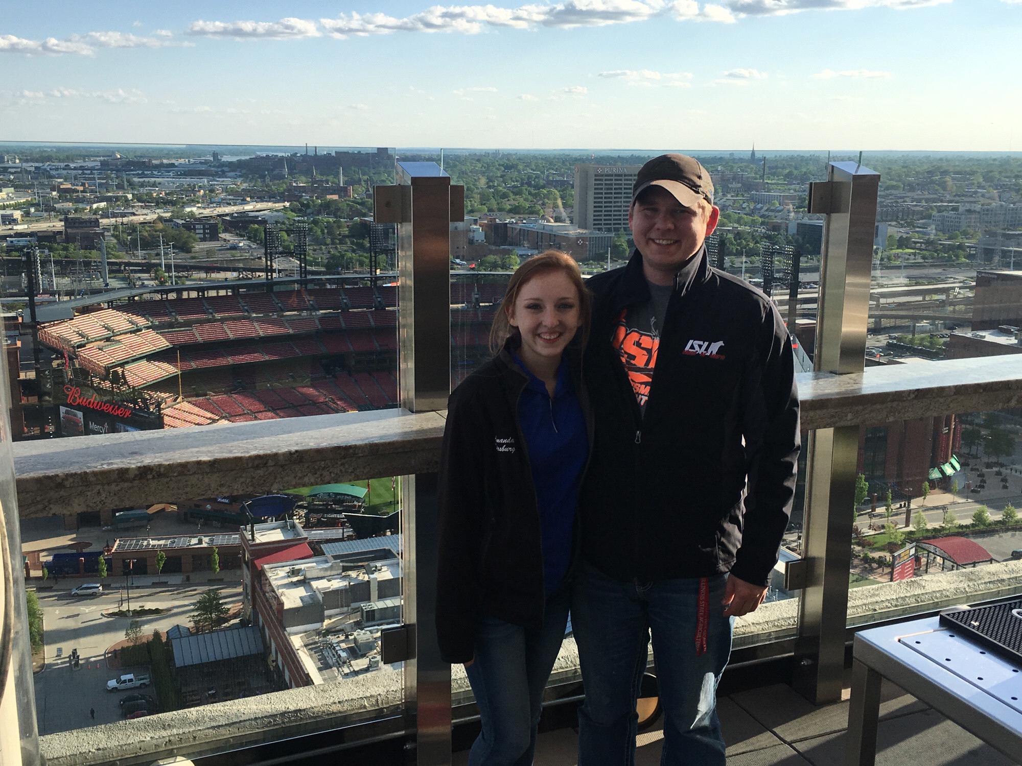 Spur of the moment trip to St. Louis! Little did we know that this city would be Mark's home for a short time.