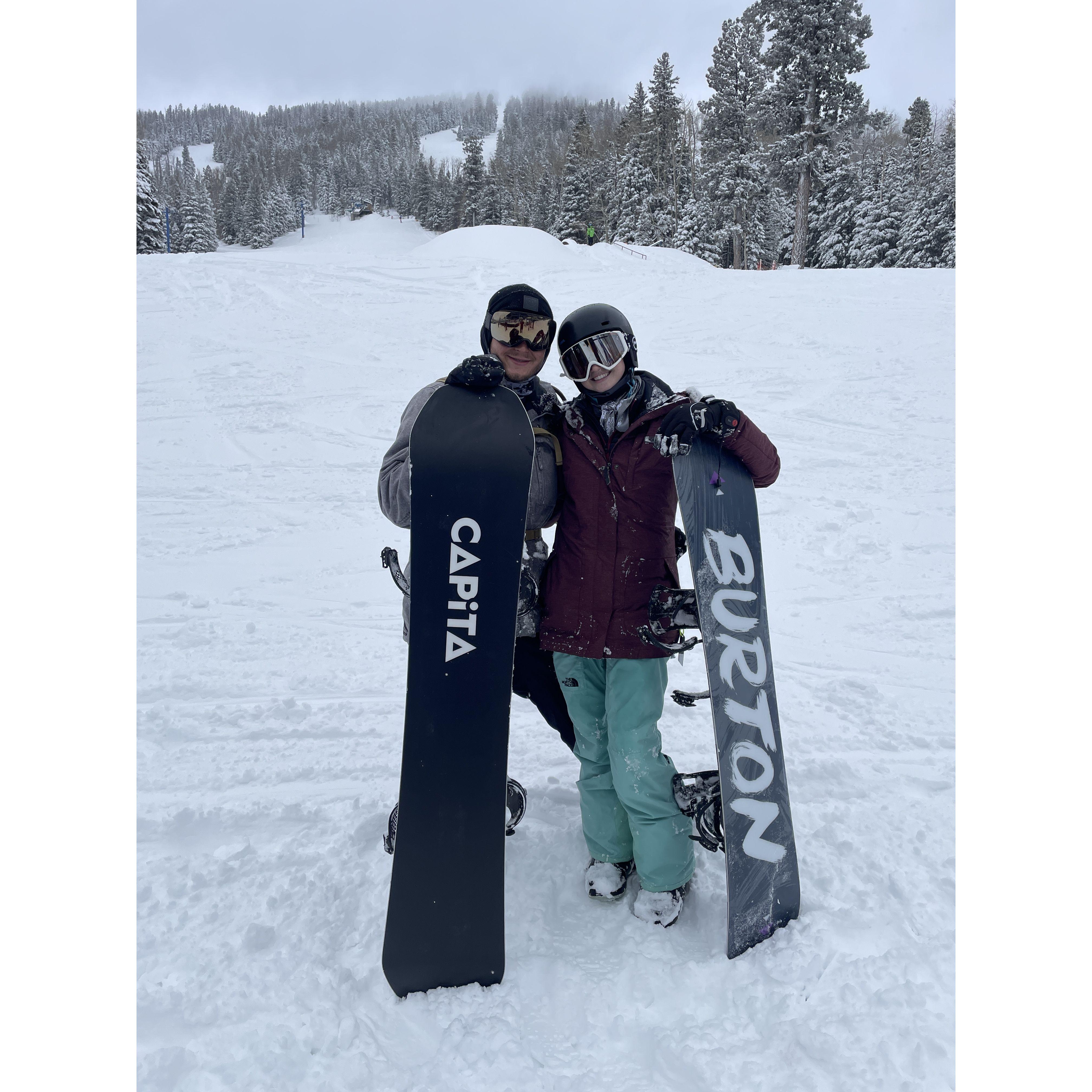 Snowboarding!