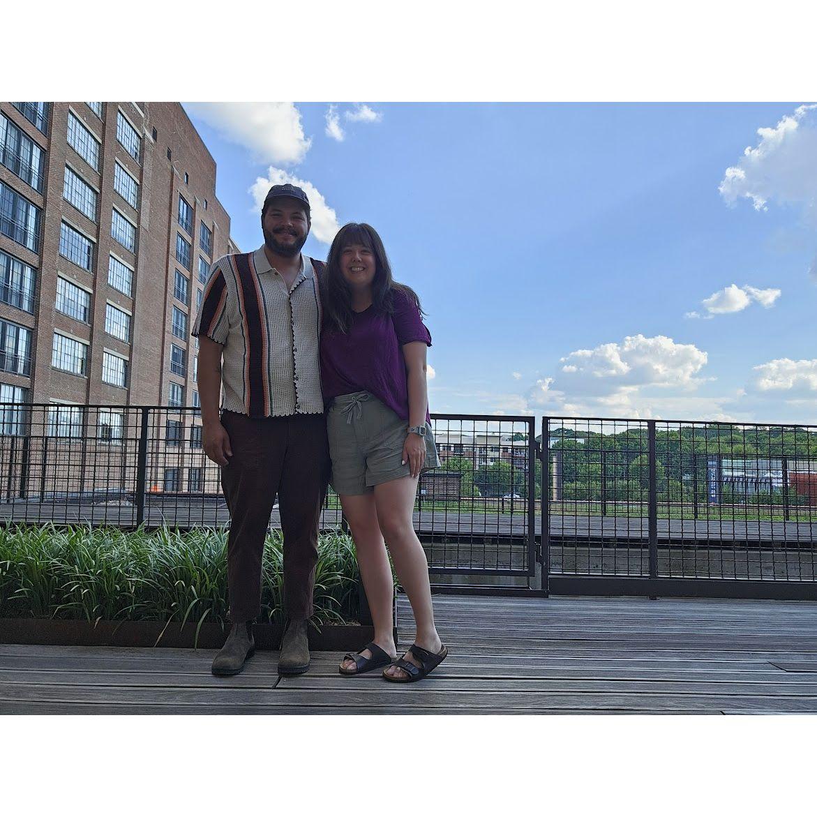 The night before we got engaged! Celebrating Macy's birthday at Ponce City Market - the place we had our first date. <3