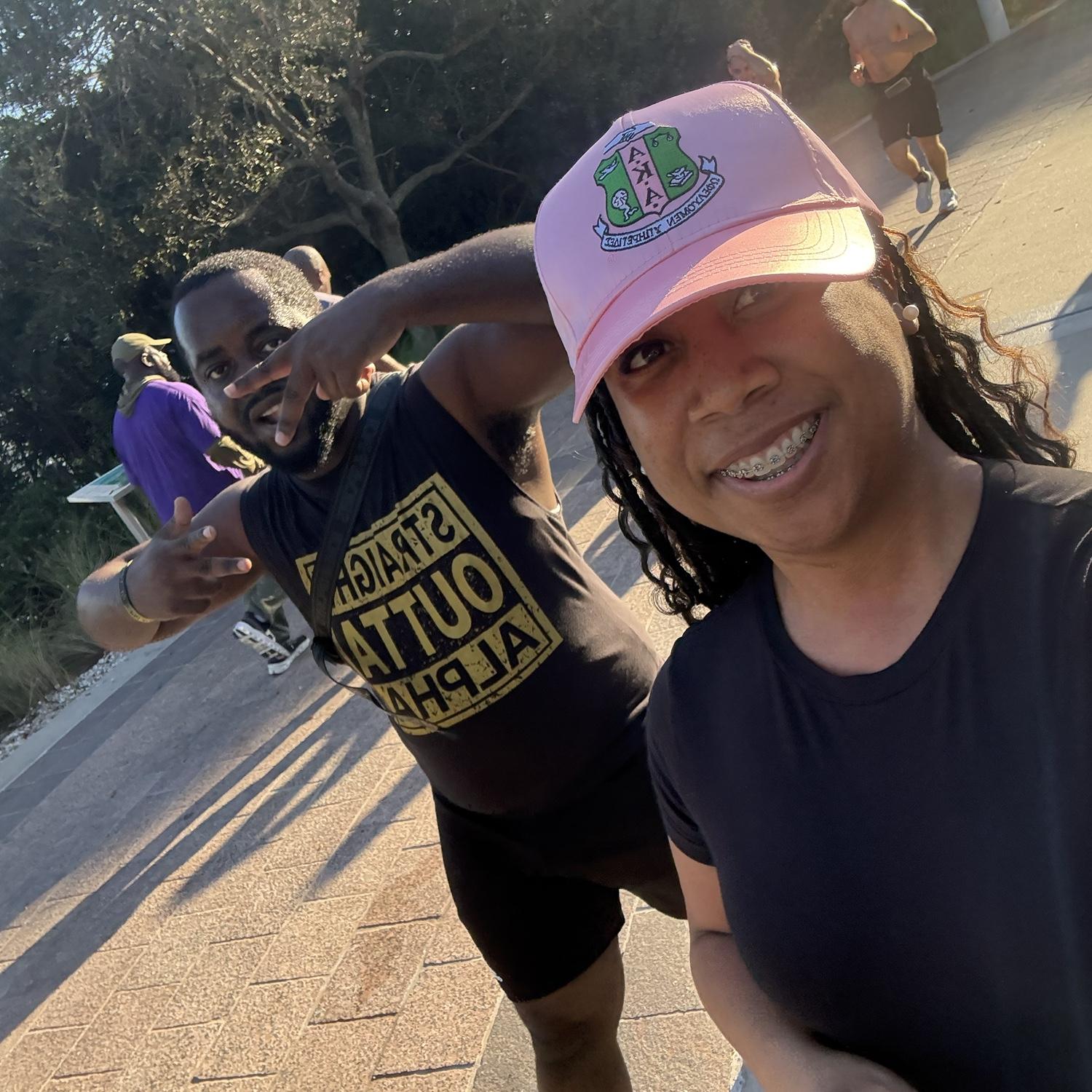 Getting fit at the NPHC Run Walk.