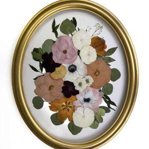 Framed Preserved Florals (with our vows)