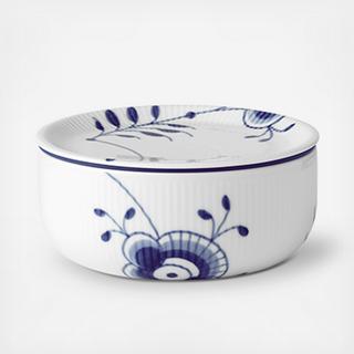 Blue Fluted Mega Bowl with Lid