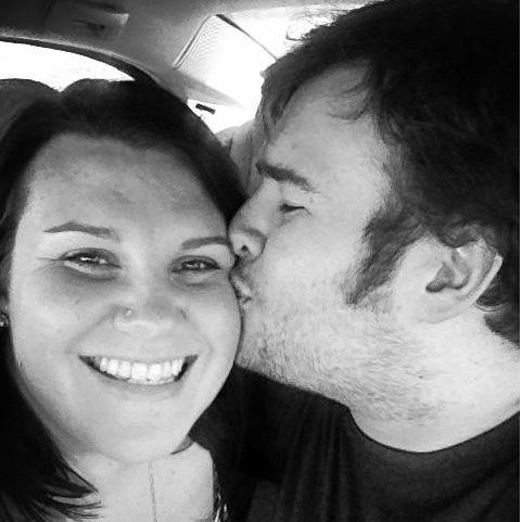 Celebrating 1 year! Our plan was to go back to the Starbucks where we had our first date, however due to car trouble we celebrated in the JCCC parking lot before Samuel had to go to night class.