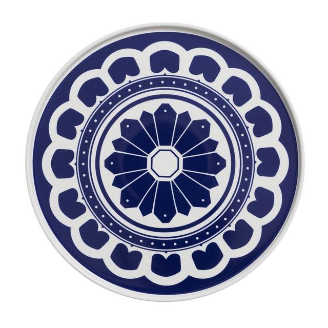 The Blue Flower Plate