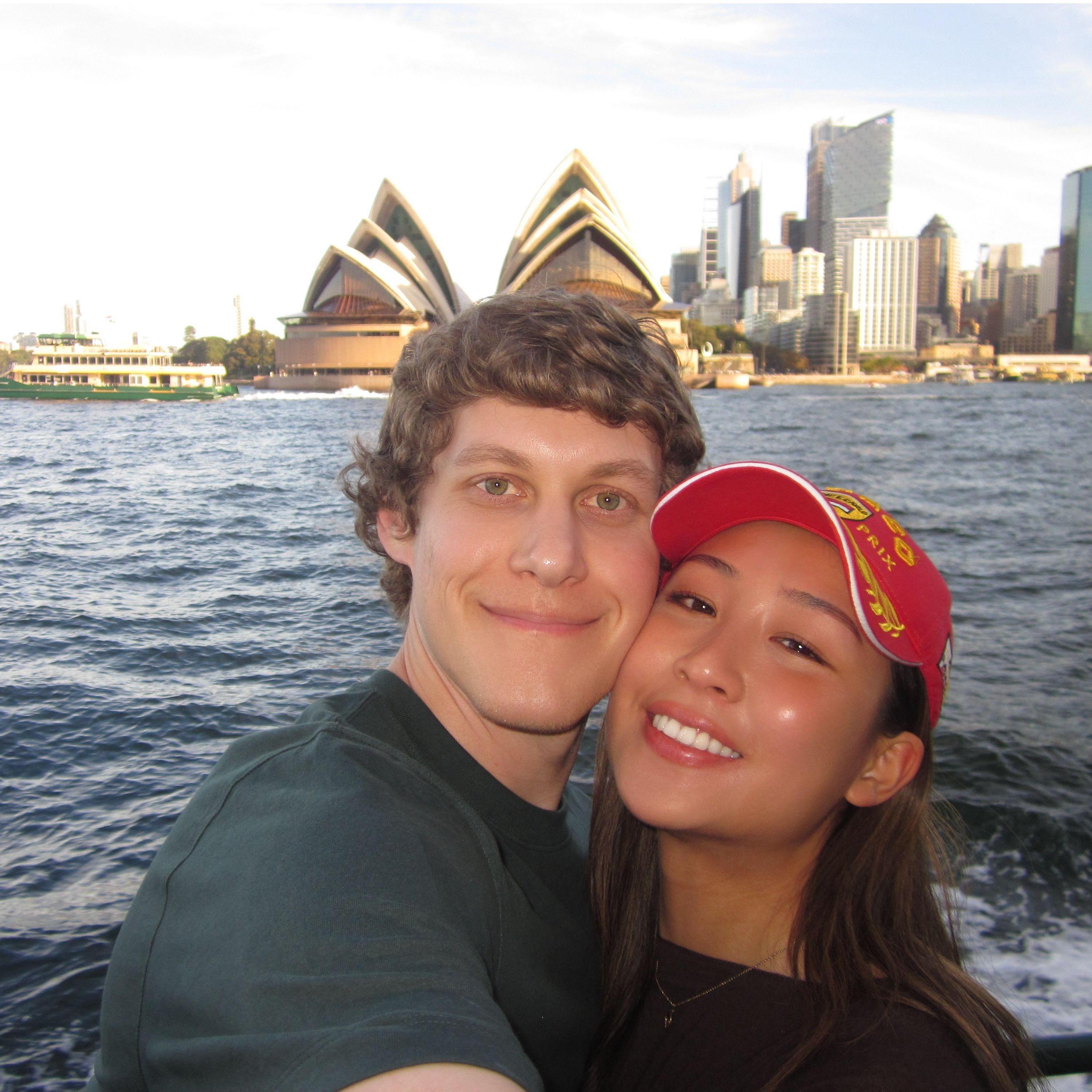 May 2025 - Sydney, Australia //
In front of the famous Sydney Opera House! We went on a 2 week trip to Australia and visited Shar's study abroad friends. We'd move there if it wasn't so far away!