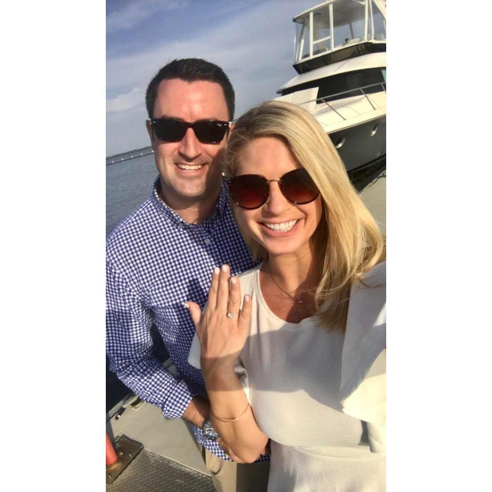 After Stewart proposed on my 30th Birthday: Chesapeake Bay, Maryland: August 28, 2020