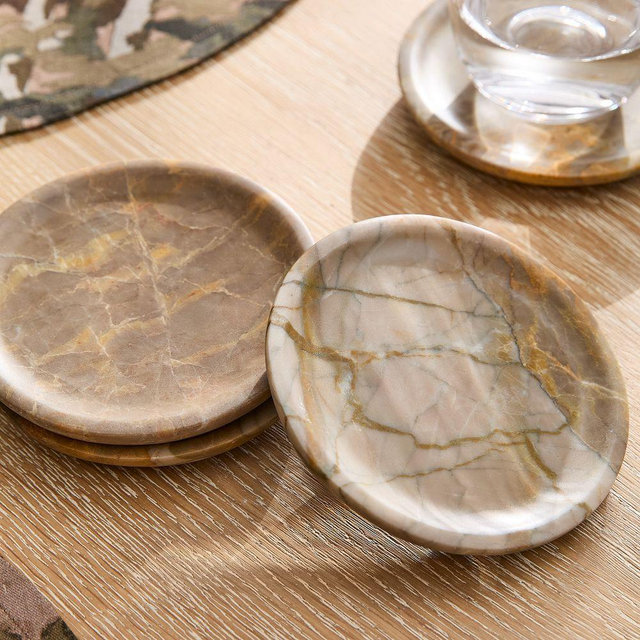 Marion Stone Coasters, Pistachio, Set of 4