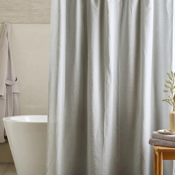 European Linen Shower Curtain | Quince in Mist