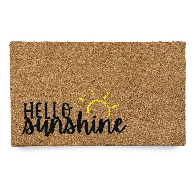 Nickel Designs Hand-Painted Doormat - Hello Sunshine