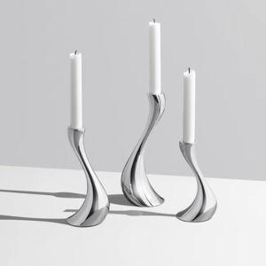 COBRA candleholder set of three in stainless steel | Georg Jensen