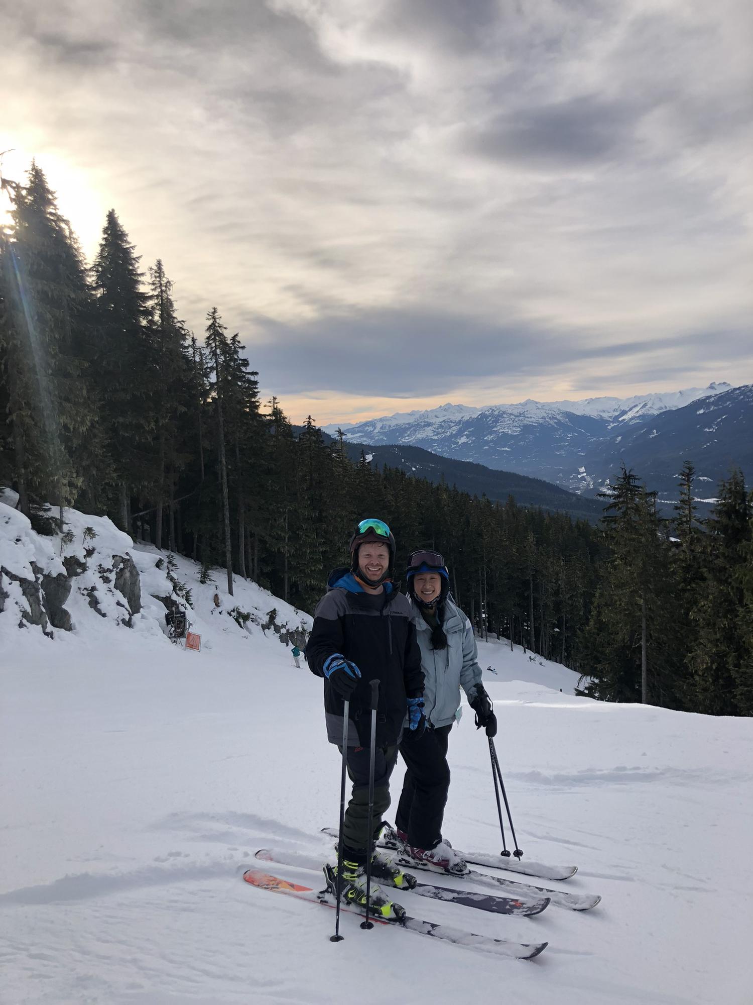 Another frequent past time: hitting the slopes