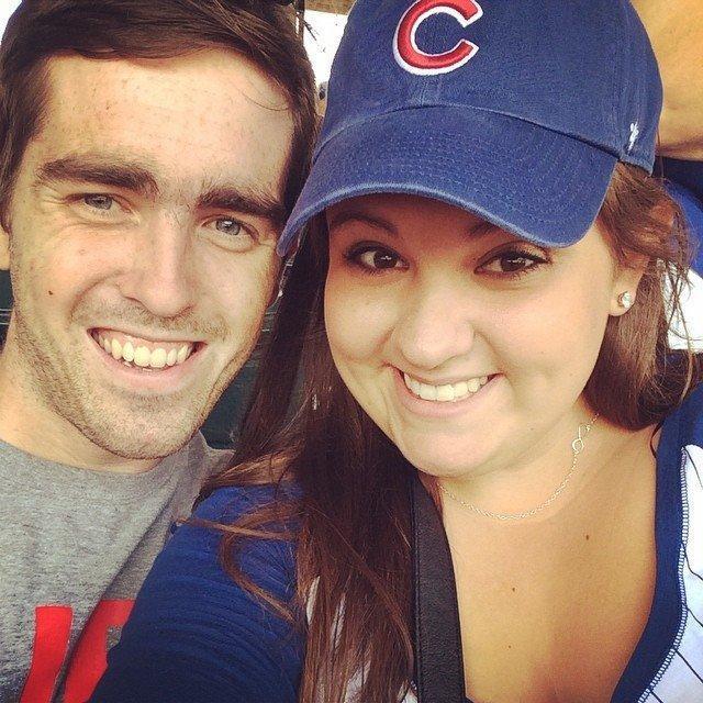 Sarah's first Cubs game!