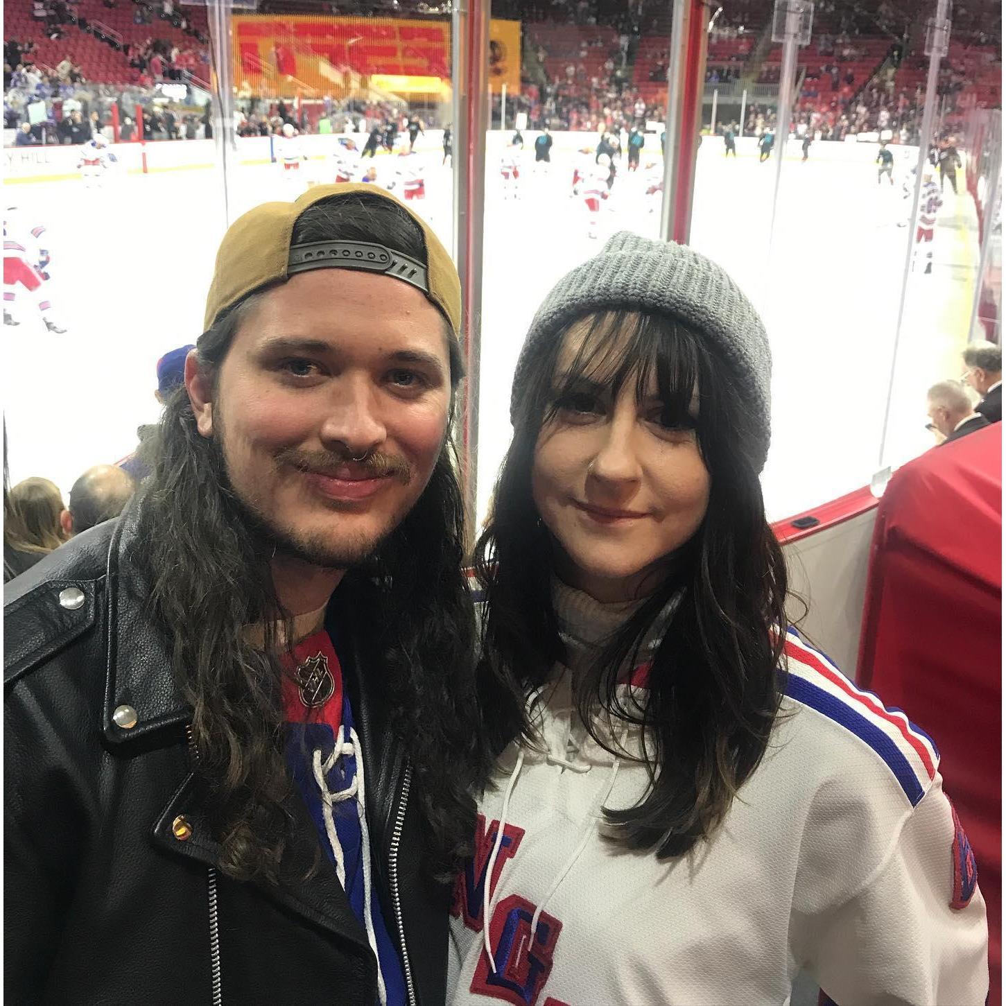 Seeing our favorite hockey team the NY Rangers in North Carolina.