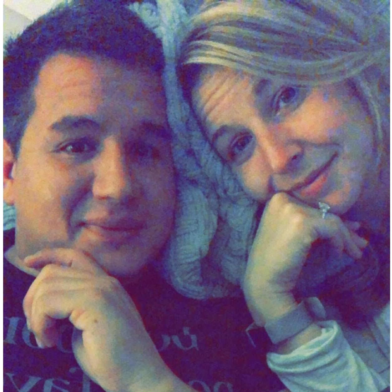 First NYE as an engaged couple!!  I swear we really were excited!