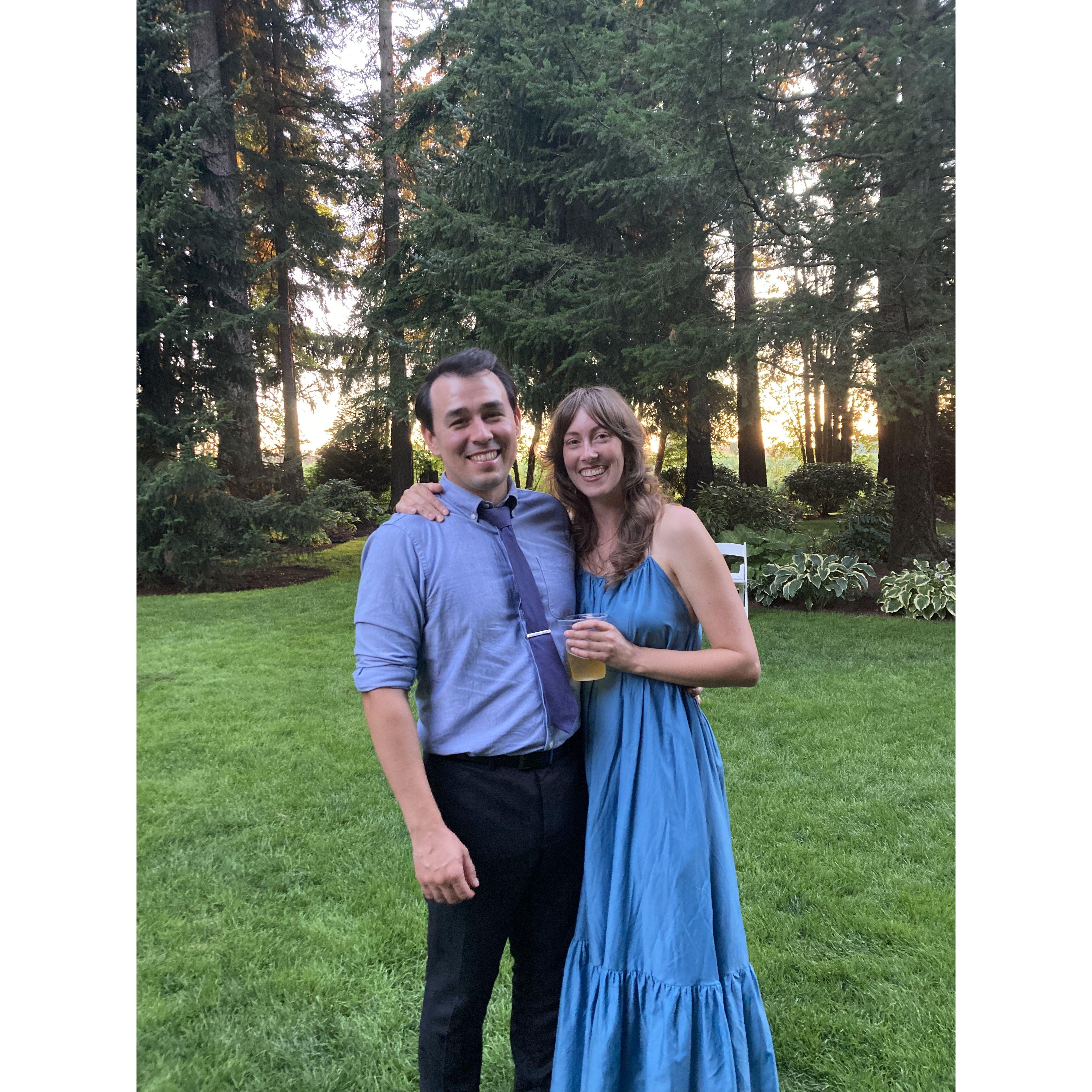 Dolled up for Brandon and Janine's wedding.