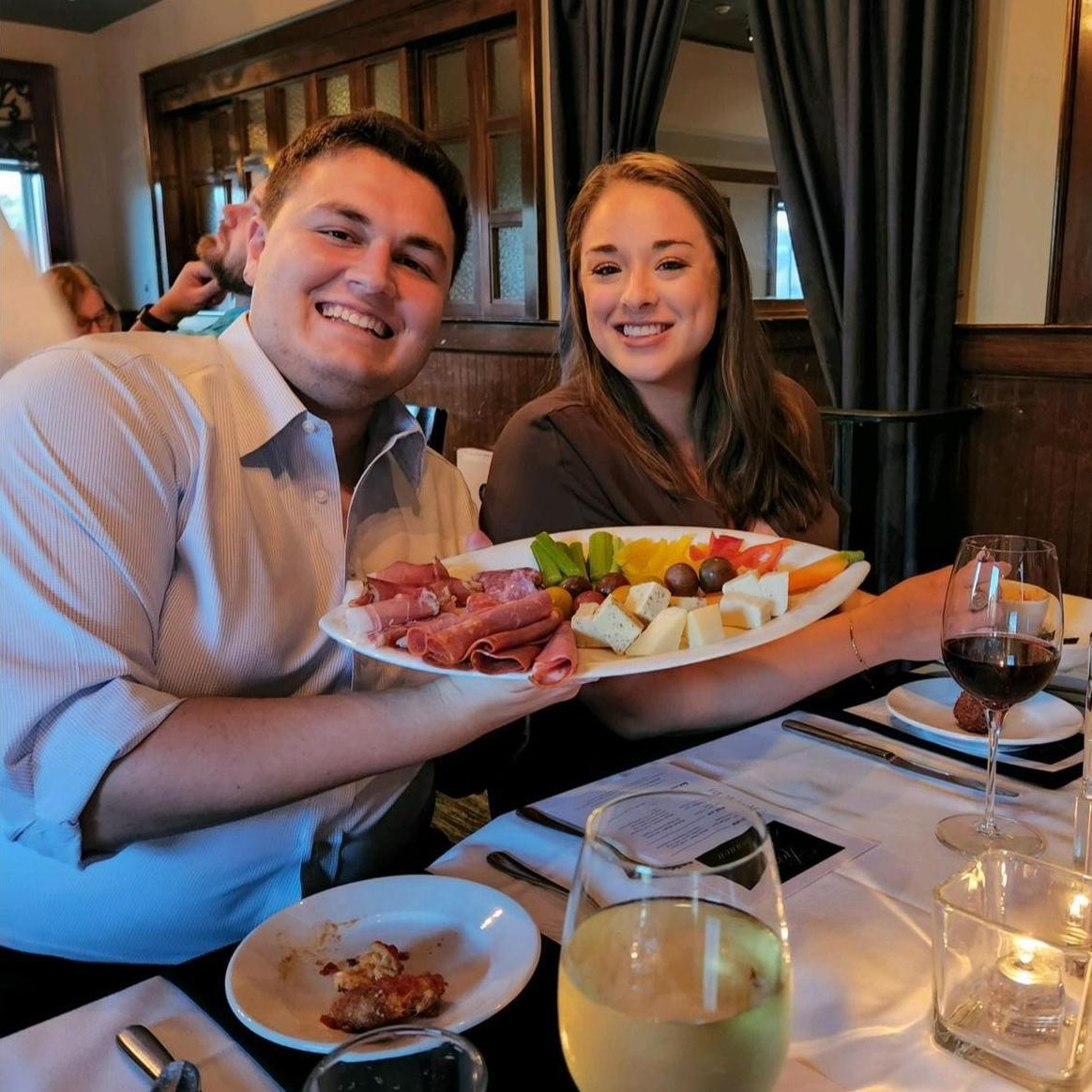 09.02.2022 - Enjoying a charcuterie board and some wine