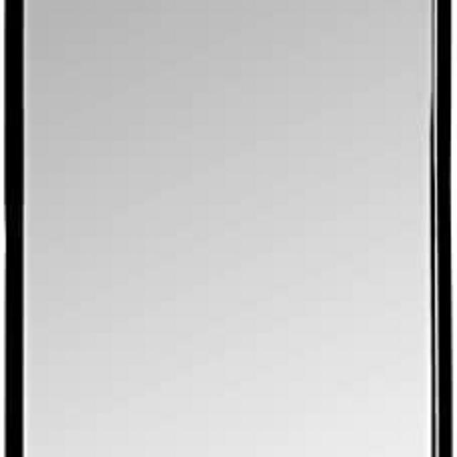 Amazon Brand - Rivet Modern Oval Hanging Mirror, 39"H, Black