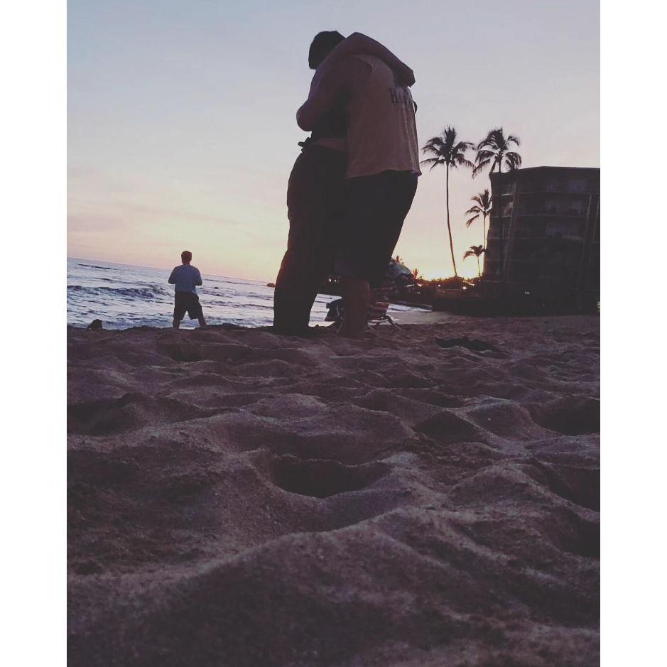 A snapshot after Lauren said "Yes."
