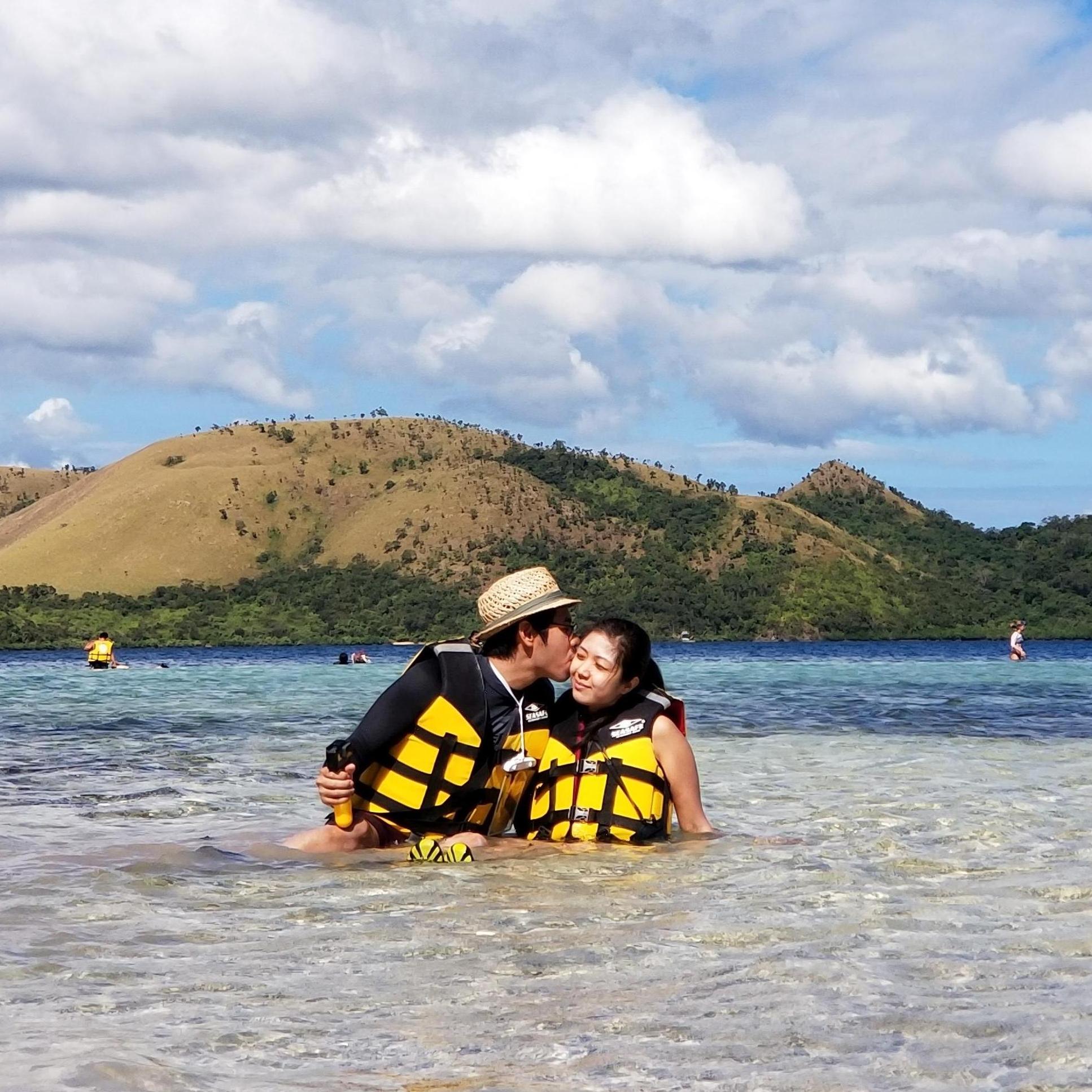 Our first trip back in the Philippines together. 
Palawan, 2018