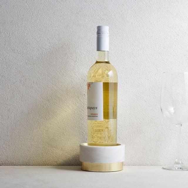 Marble & Brass Wine Coaster