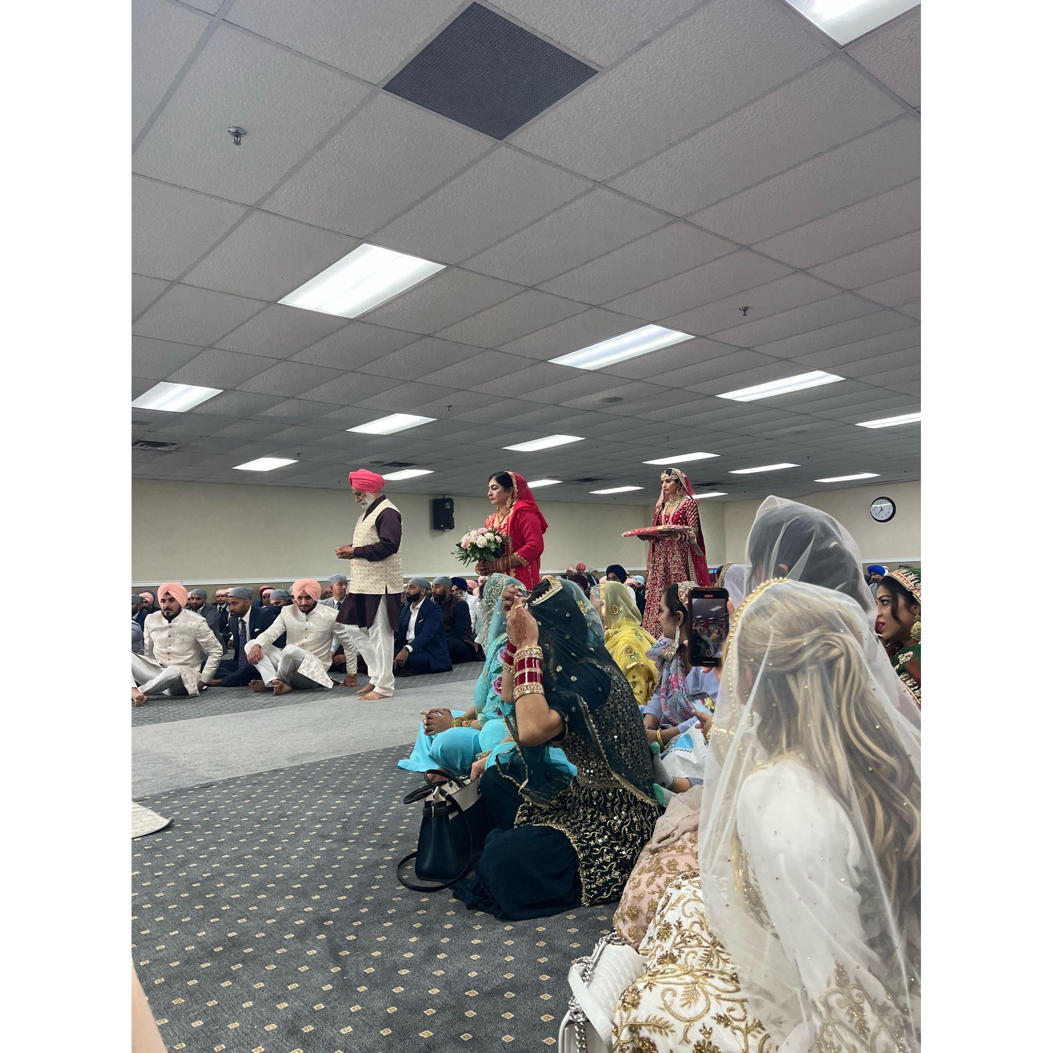 Anand Karaj - inside of the ceremony room