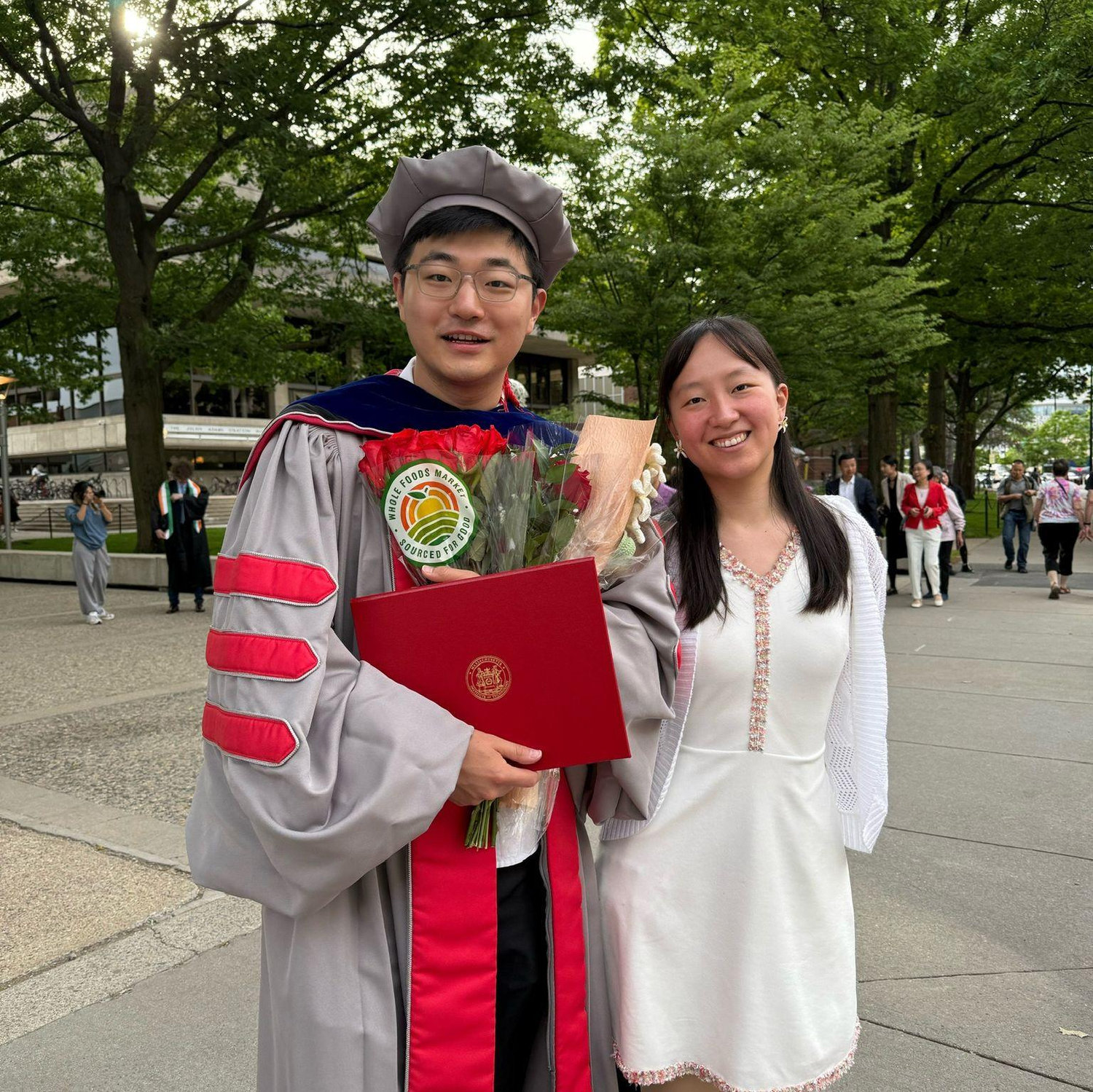 At Xinrui's PhD graduation ceremony